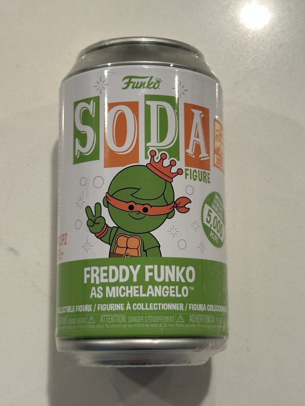 Soda Freddy Funko As Michelangelo SEALED New #1